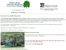 Tablet Screenshot of fieldecology.org